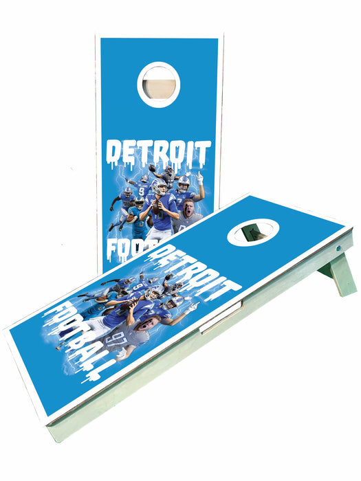 cornhole boards Detroit Football Team Players Pro Cornhole Boards