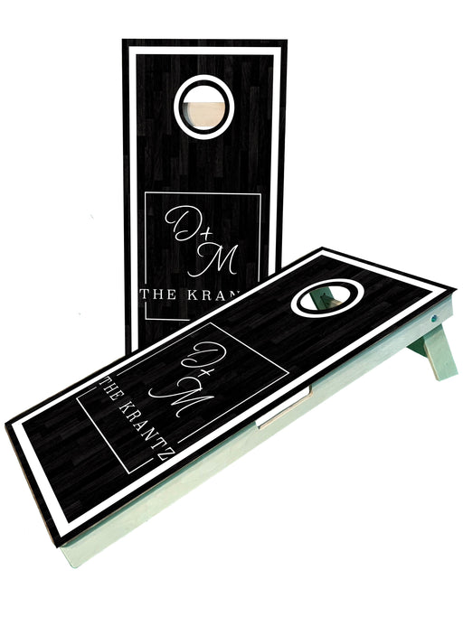 cornhole boards Personalized Wedding Cornhole Boards with Last Name Initials
