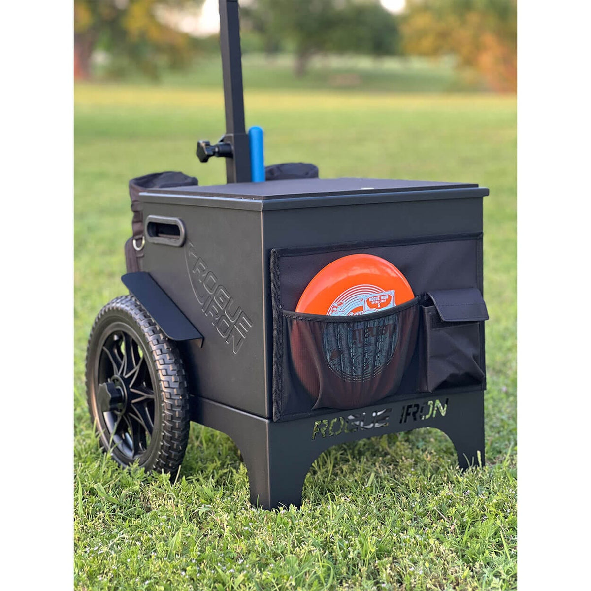 Black / No Rogue Iron Disc Golf Cart