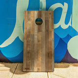 Distressed Wood Backyard 2400 Cornhole Boards