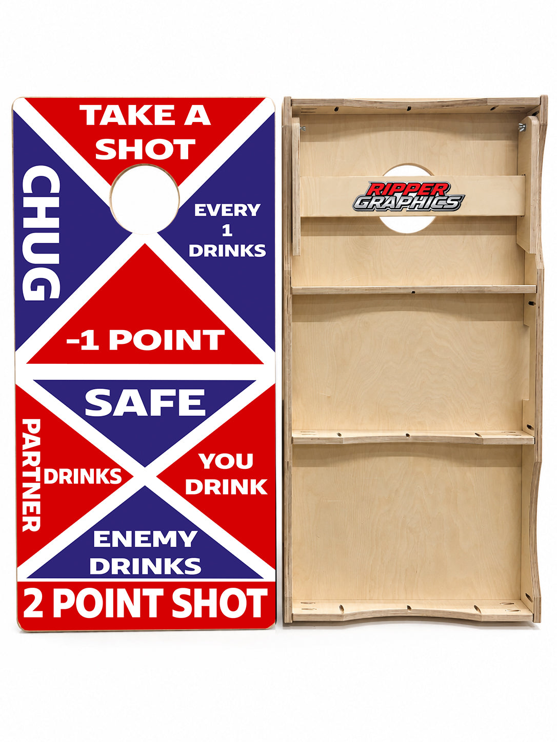 Suprise Drinking Game Cornhole Design