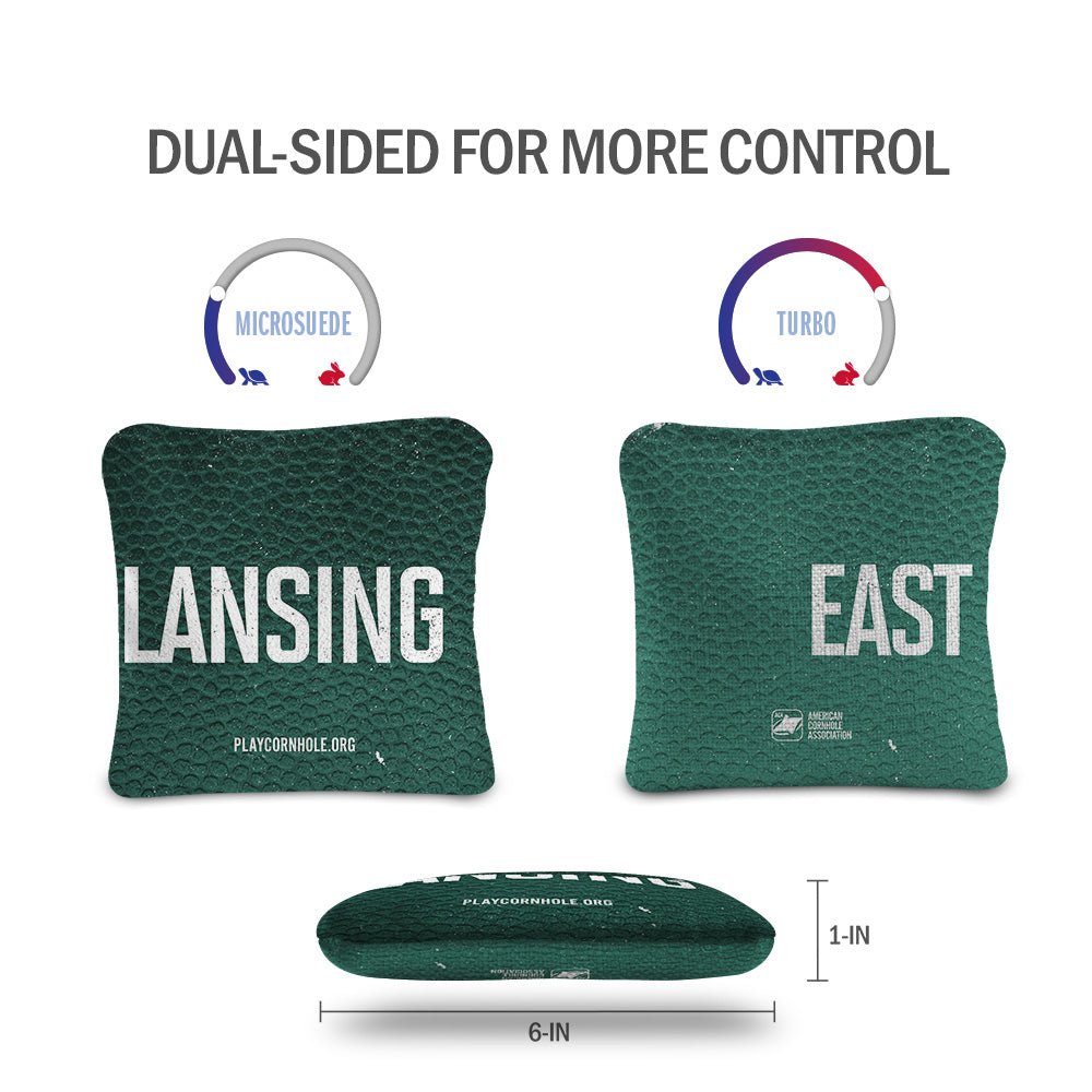 East Lansing Campus Gameday Synergy Pro Cornhole Bags
