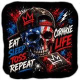 Eat Sleep Toss Repeat Cornhole Bags Set of 4