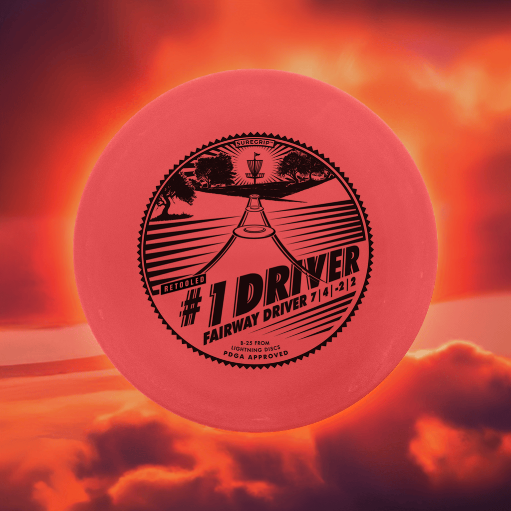 Golf Disc Lightning Sure Grip #1 Driver [Retool] Fairway Driver Golf Disc