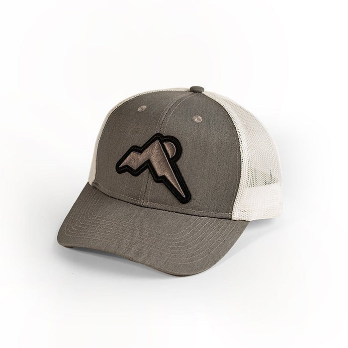 Hats Gray Elakai Embroidered Mountain Patch Low-Profile Trucker Hat