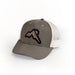 Hats Gray Elakai Embroidered Mountain Patch Low-Profile Trucker Hat