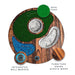 Island Hole Golf Game Island Hole | Wood and Resin Cornhole x Golf Chipping Game