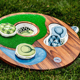 Island Hole Golf Game Island Hole | Wood and Resin Cornhole x Golf Chipping Game