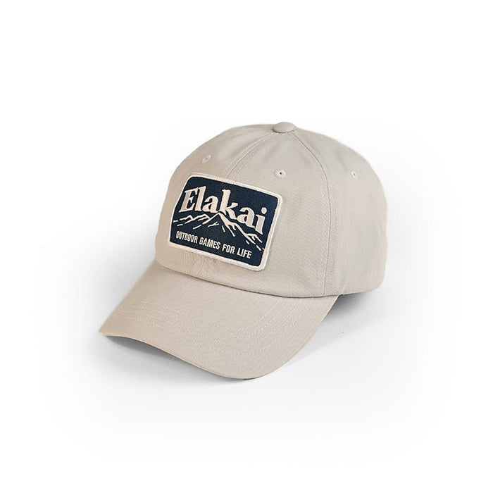 Hats Gray Elakai Mountain Patch Baseball Hat
