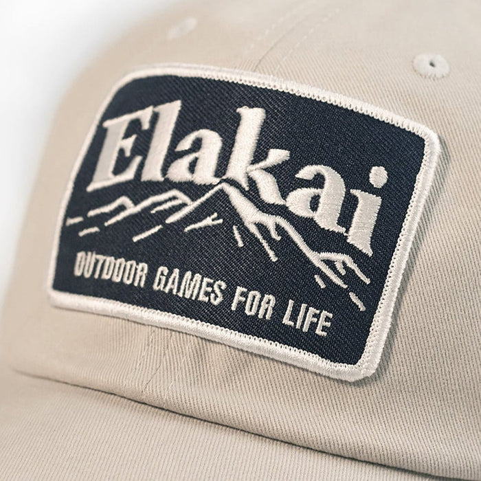 Hats Gray Elakai Mountain Patch Baseball Hat