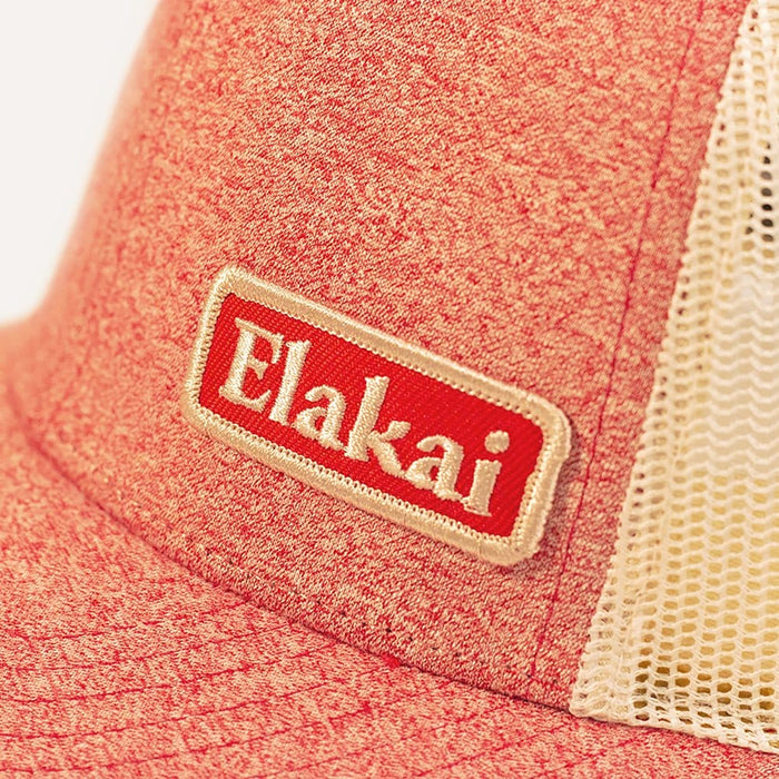 Hats Red Elakai Patch Low-Profile Trucker Hat