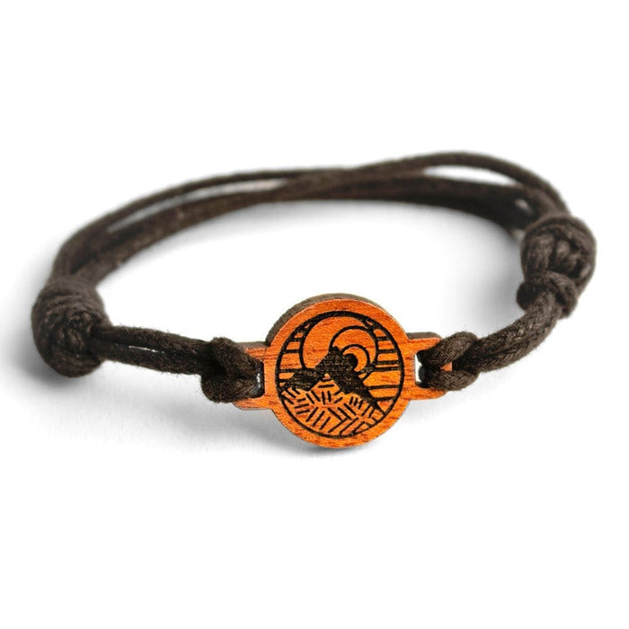 Bracelet Natural Wood Elakai Wood Logo Bracelet