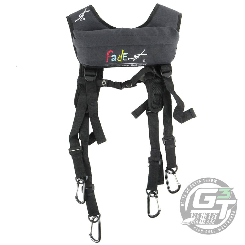 Bag Black Fade Gear WeatherGuard Suspenders Disc Golf Bag Backpack Strap