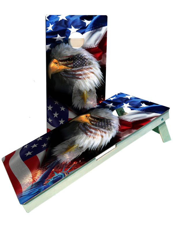 cornhole boards Eagle American Flag Cornhole Boards