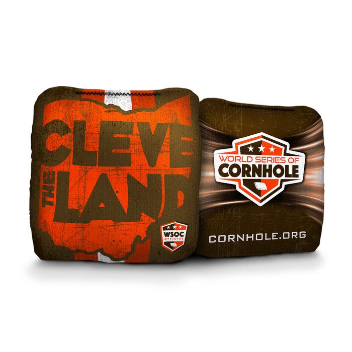 Cleveland Browns The Land - 6 Inch WSOC Official Pro Cornhole Bags