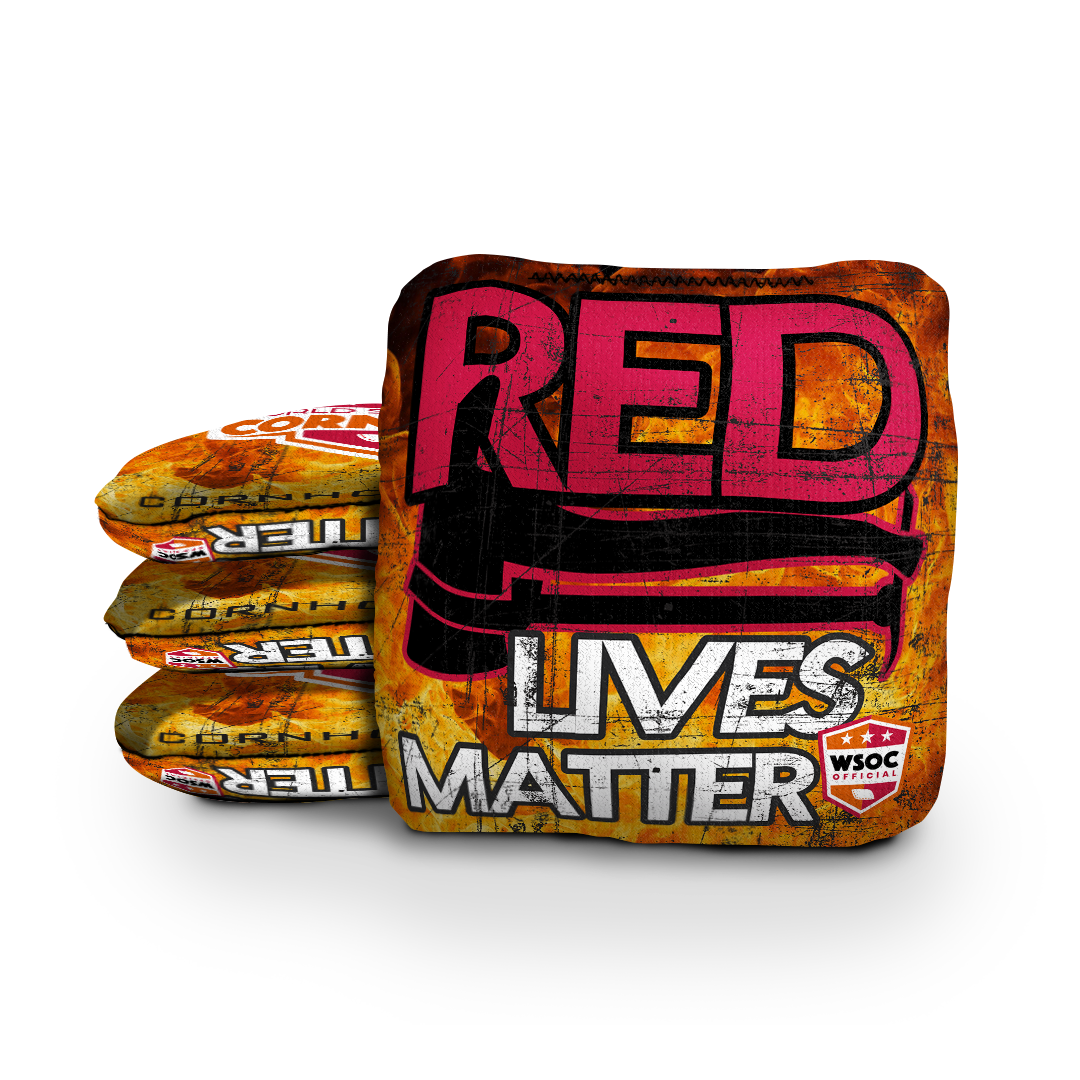 Firemen Lives Matter - 6 Inch WSOC Official Pro Cornhole Bags
