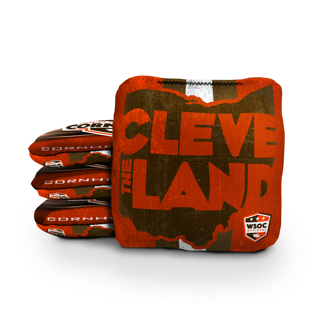 Cleveland Browns The Land - 6 Inch WSOC Official Pro Cornhole Bags