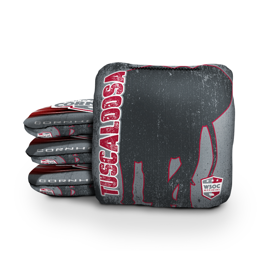 Alabama Crimson Tide Tuscaloosa - 6 Inch WSOC Official Pro Cornhole Bags