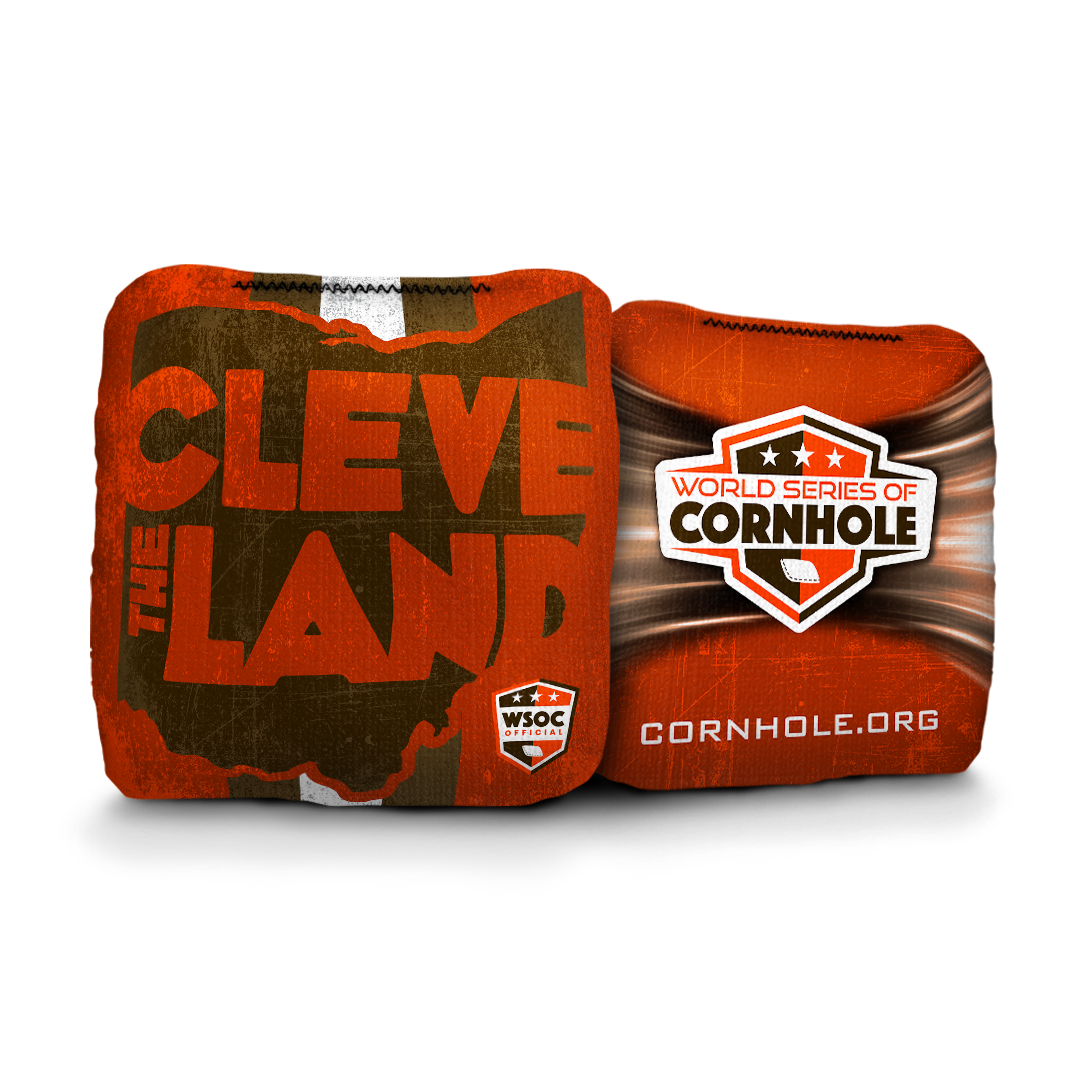 Cleveland Browns The Land - 6 Inch WSOC Official Pro Cornhole Bags