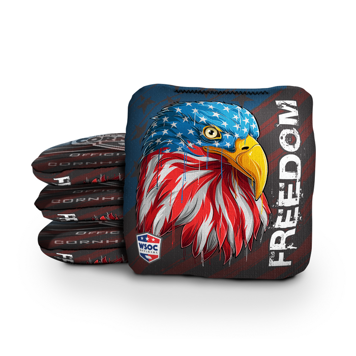 Liberty and Freedom Eagle - 6 Inch WSOC Official Pro Cornhole Bags