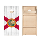 Florida Flag Star Cornhole Boards
