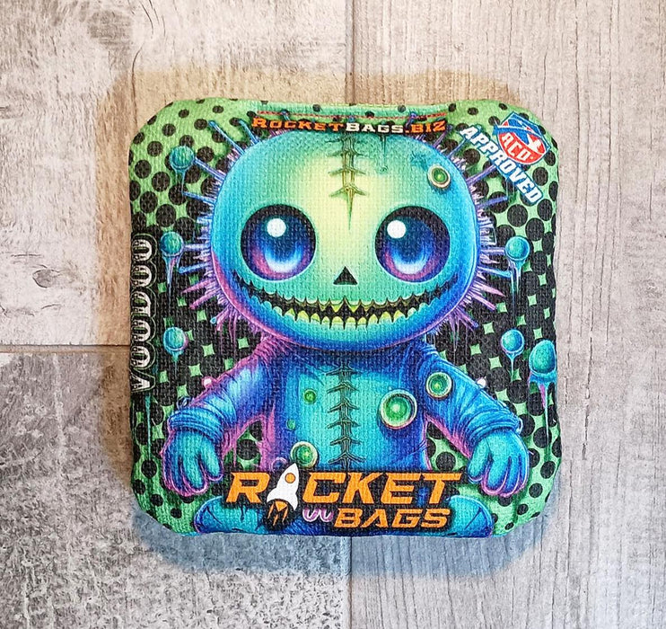 Pro Cornhole Bags Green VooDoo Doll Cornhole Bags ACO Approved Season 20