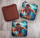 Pro Cornhole Bags Red Ground Control ACO Approved Carpet Cornhole Bags