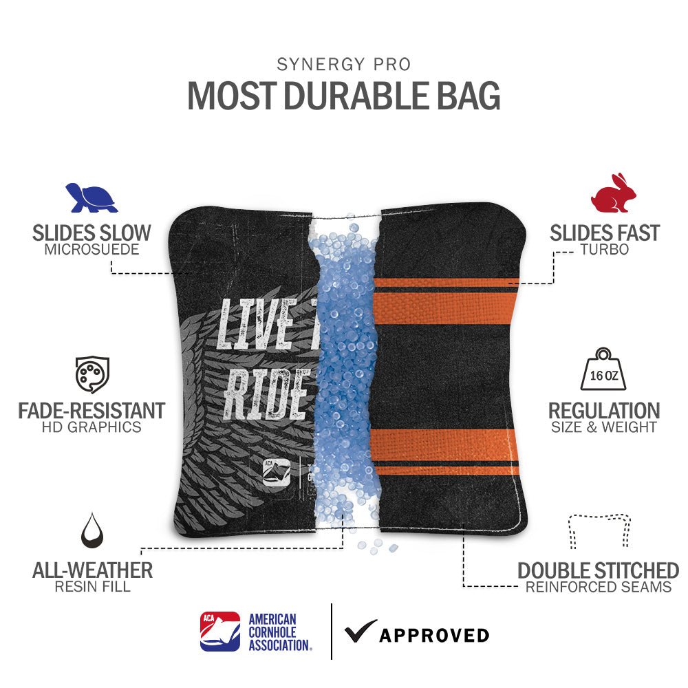 Harley Bike Synergy Pro Cornhole Bags