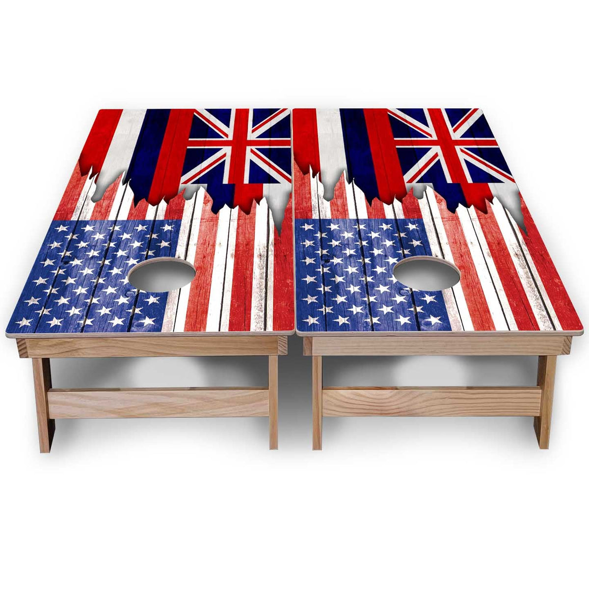 State Flags Hawaii to Maryland Cornhole Boards - Backyard Series