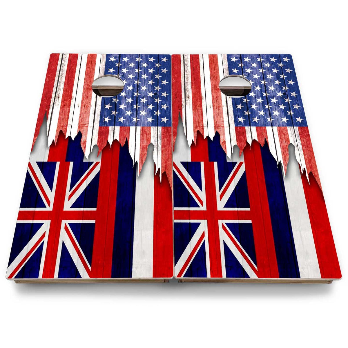 State Flags Hawaii to Maryland Cornhole Boards - Backyard Series