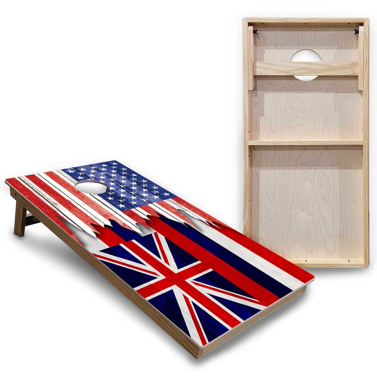 State Flags Hawaii to Maryland Cornhole Boards - Backyard Series