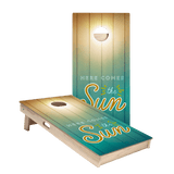 Here Comes The Sun Star Cornhole Boards