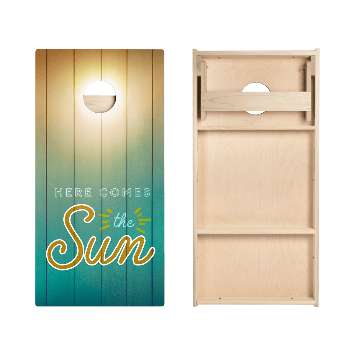 Here Comes The Sun Star Cornhole Boards