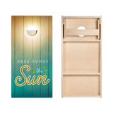 Here Comes The Sun Star Cornhole Boards