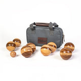 Bocce Hevea Wood 72mm Travel Bocce Set