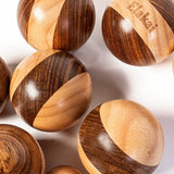 Bocce Hevea Wood 72mm Travel Bocce Set