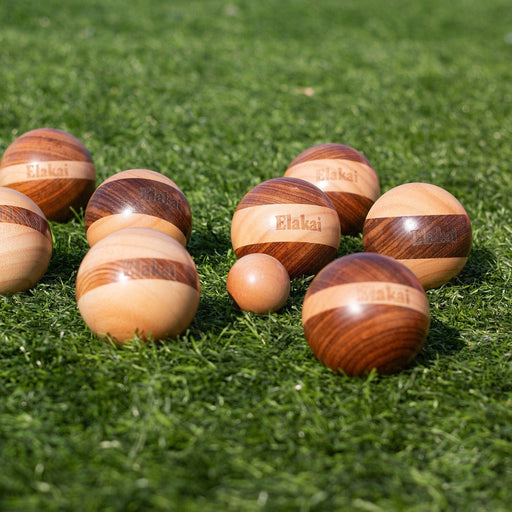 Bocce Hevea Wood 72mm Travel Bocce Set