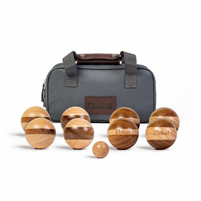 Bocce Hevea Wood 72mm Travel Bocce Set