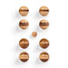 Bocce Hevea Wood 72mm Travel Bocce Set