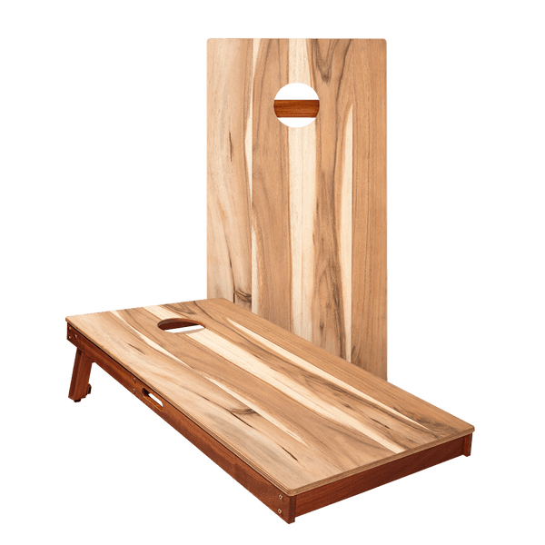 Hickory Stripes Silver Series Cornhole Boards