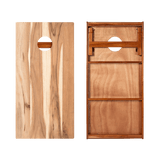Hickory Stripes Silver Series Cornhole Boards