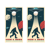 Hide & Seek Sasquatch Star Cornhole Boards