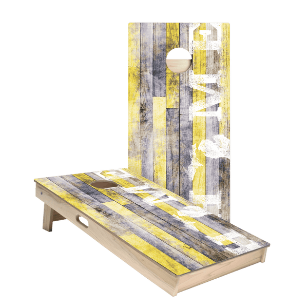 Home State Painted Wood Michigan Star Cornhole Boards