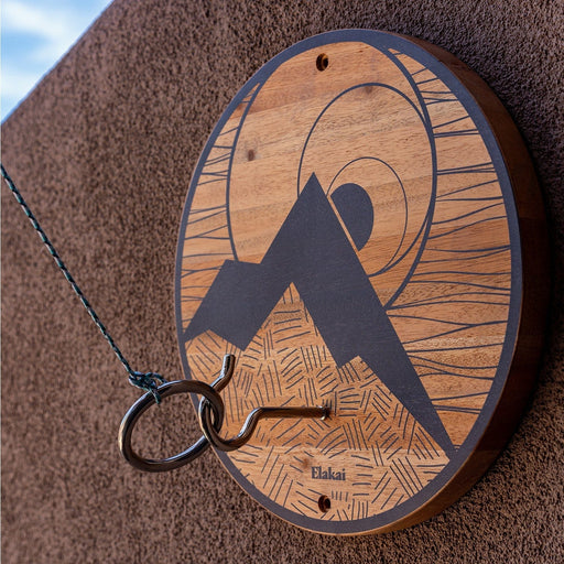 Hook and Ring Hook and Ring Toss Game with Natural Wood Finish