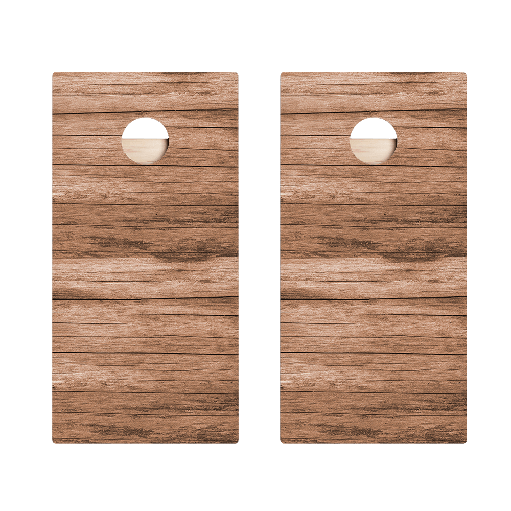 Horizontal Barn Wood Star Cornhole Boards