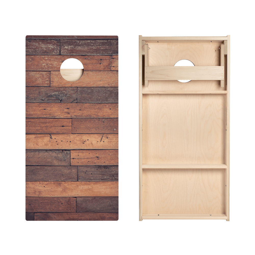 Horizontal Rustic Wood Star Cornhole Boards