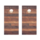 Horizontal Rustic Wood Star Cornhole Boards