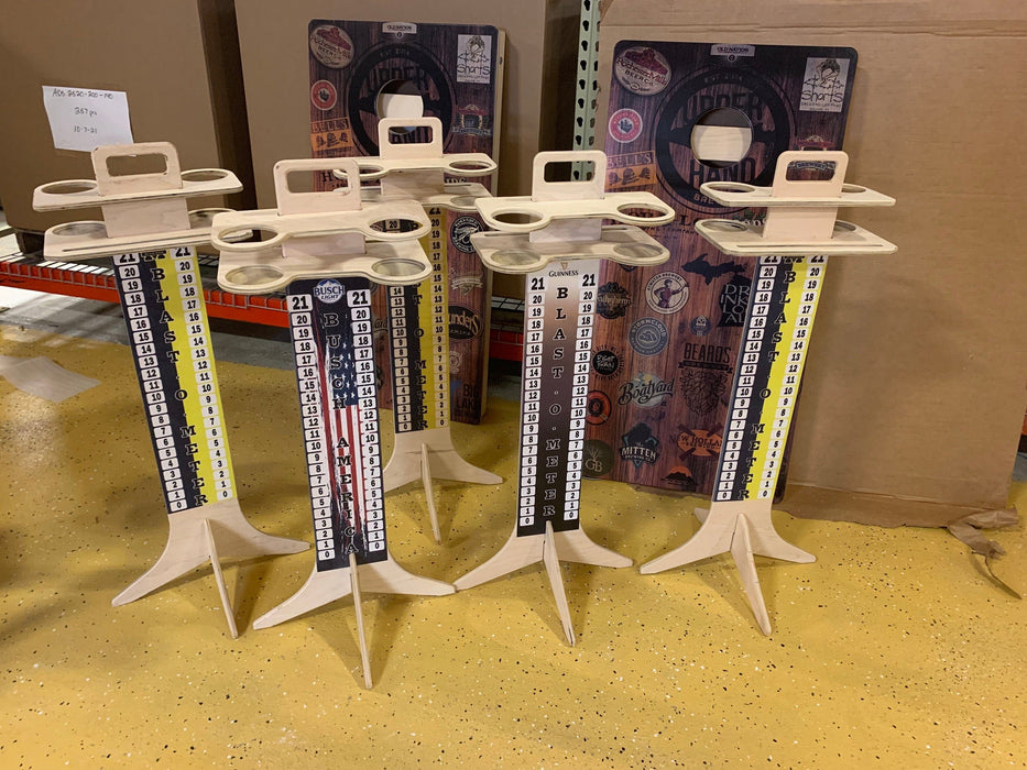 Score tower Cornhole Scoring/ Drink Holder/ Tablet/ Iphone holder/ score tower