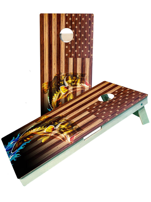 cornhole boards Fishing Themed Cornhole Boards