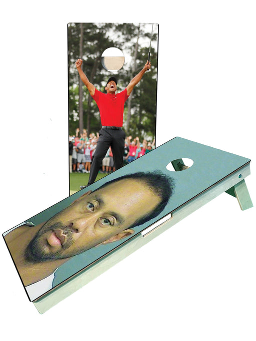 cornhole boards Tiger Woods Golf Cornhole Boards